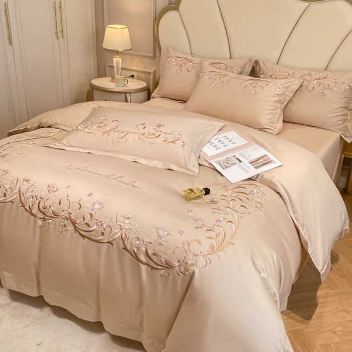 91家纺网 家纺一手货源 找家纺 欧乐蒂 2025新款爱丽丝-高支高密新疆长绒棉-终版 爱丽丝-金咖