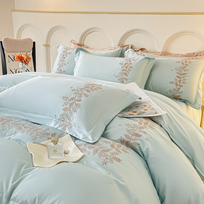 91家纺网 家纺一手货源 找家纺 欧乐蒂 2025新款秘密花园-新疆长绒棉刺绣四件套-终版 秘密花园-梵星兰