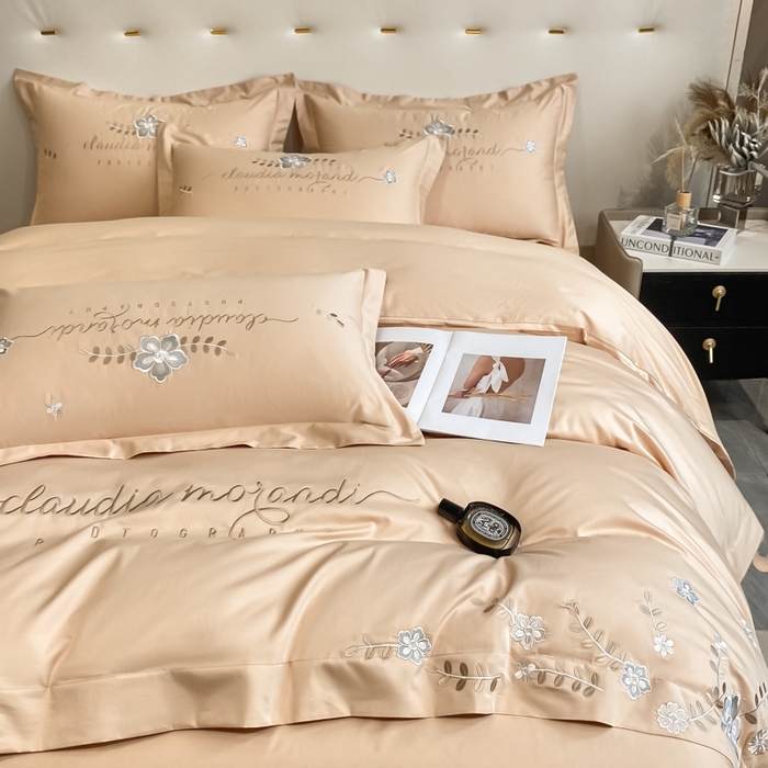 91家纺网 家纺一手货源 找家纺 欧乐蒂 2025新款花寐-高支高密新疆长绒棉四件套-终版 花寐-贵族金