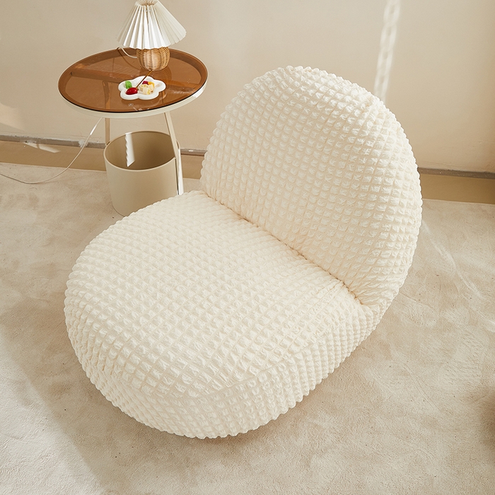 91家纺网 家纺一手货源 找家纺 丝绮鹿 2024新款爆米花系列-雪梨沙发椅套 乳白