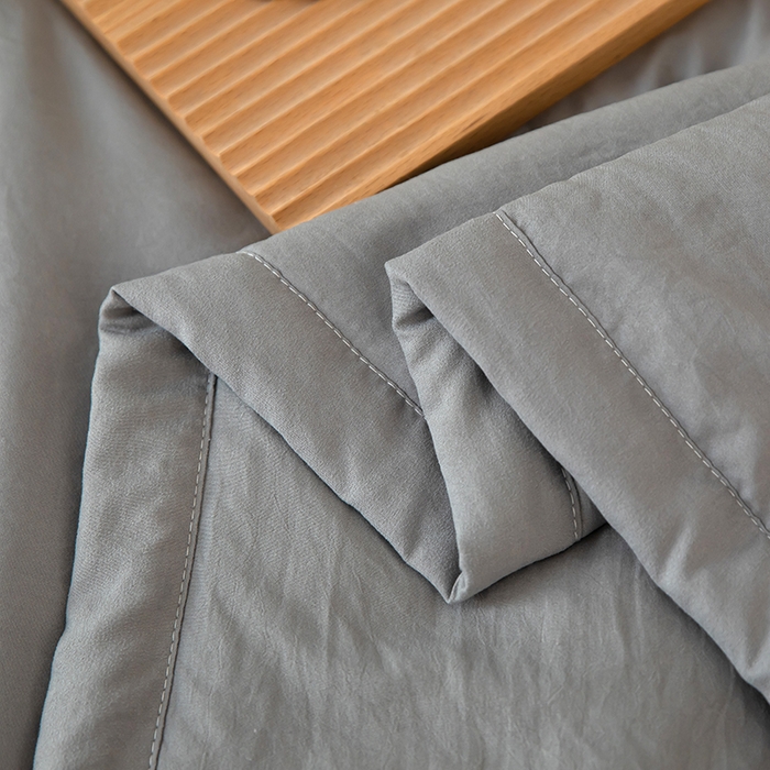 91家纺网 家纺一手货源 找家纺 侨鑫 2024新款A类原棉大豆夏被 灰色