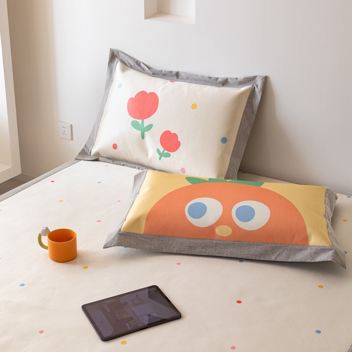 91家纺网 家纺一手货源 找家纺 本希家居 2024新款花漾清新系列高端可水洗冰丝席 小趣味平席