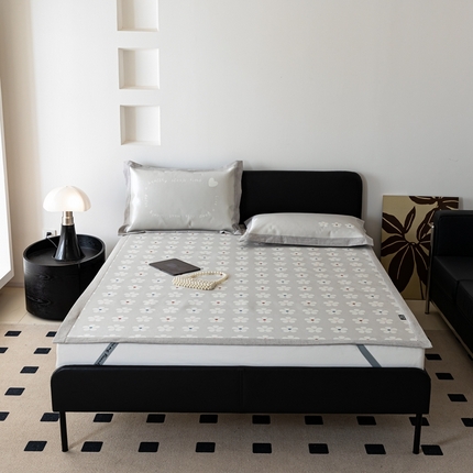 本希家居 2024新款简约轻奢系列高端可水洗冰丝席 春意盎然平席