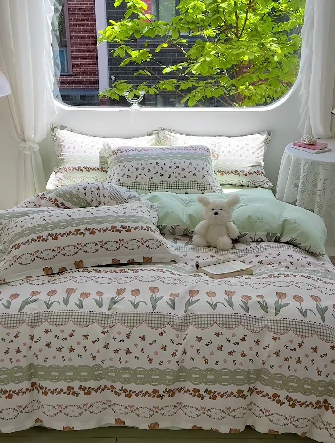 91家纺网 家纺一手货源 找家纺 优选良品 2025新款直播爆款全棉-ins印花系列四件套纯棉三件套床单床笠 甜香花