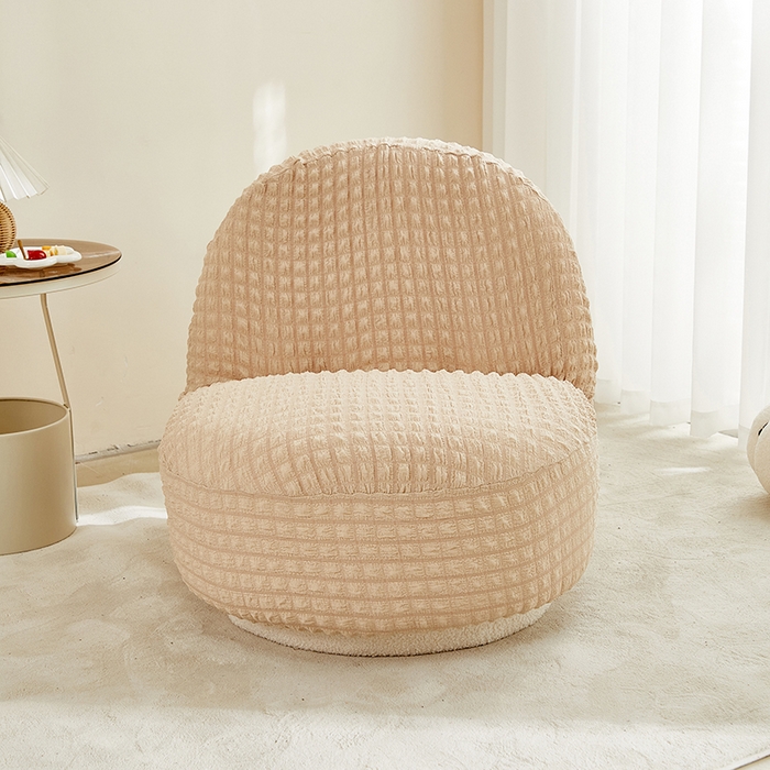 91家纺网 家纺一手货源 找家纺 丝绮鹿 2024新款爆米花系列-雪梨沙发椅套 米黄