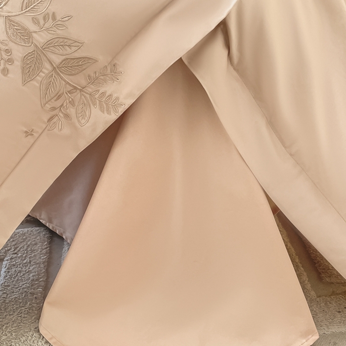 91家纺网 家纺一手货源 找家纺 欧乐蒂 2025新款秘密花园-新疆长绒棉刺绣四件套-终版 秘密花园-奶昔咖