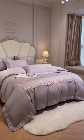 91家纺网 家纺一手货源 找家纺 欧乐蒂 2025新款爱丽丝-高支高密新疆长绒棉-终版 爱丽丝-高级灰