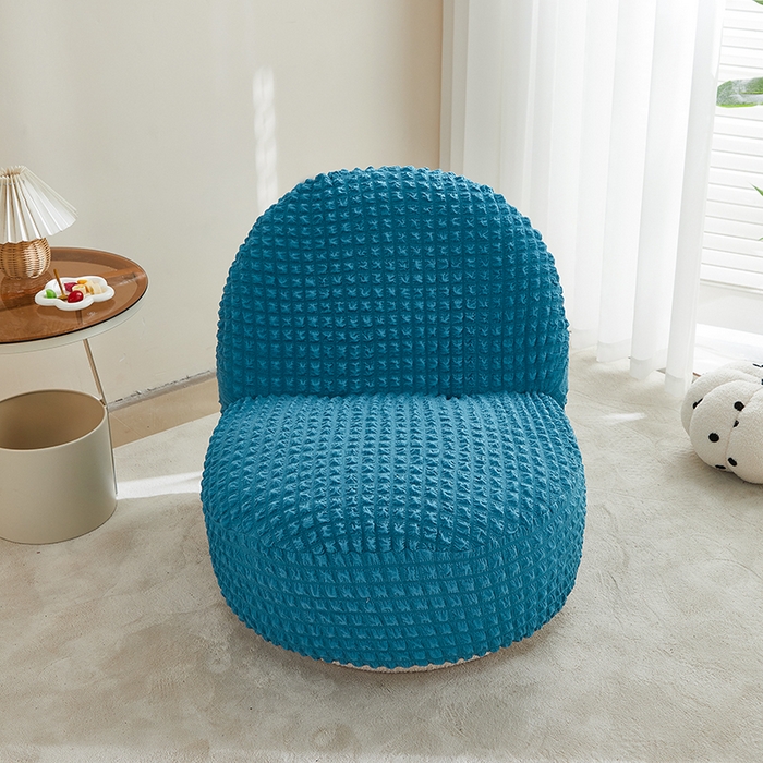 91家纺网 家纺一手货源 找家纺 丝绮鹿 2024新款爆米花系列-雪梨沙发椅套 湖蓝