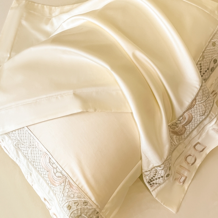 91家纺网 家纺一手货源 找家纺 欧乐蒂 2025新款高支密长绒棉刺绣四件套-繁花-终版 繁花-典雅白