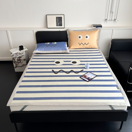 91家纺网 家纺一手货源 找家纺 （总）本希家居 2024新款花漾清新系列高端可水洗冰丝席