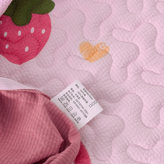 91家纺网 家纺一手货源 找家纺 艾裙海 2025新款云感双层纱床盖四件套 草莓熊