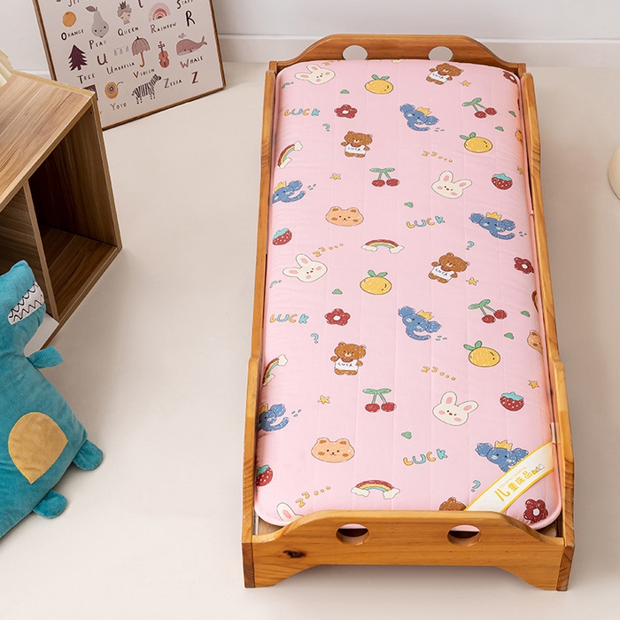 91家纺网 家纺一手货源 找家纺 嗨生活 2025新款加厚一体款可拆款幼儿园床垫儿童床垫 一体款-开心连连看