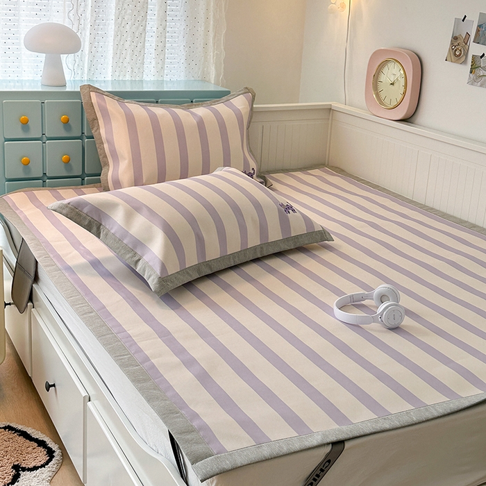 91家纺网 家纺一手货源 找家纺 （总）昔可家纺 2024新款印花绣花冰丝席平席款