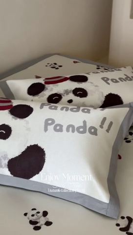91家纺网 家纺一手货源 找家纺 圆岛 2024新款A类900D萌宠系列冰丝养生席 熊猫崽崽