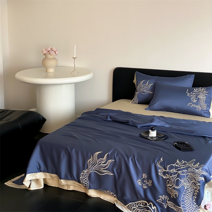 91家纺网 家纺一手货源 找家纺 （总）星野 2024新款轻奢80天丝夏被—龙被