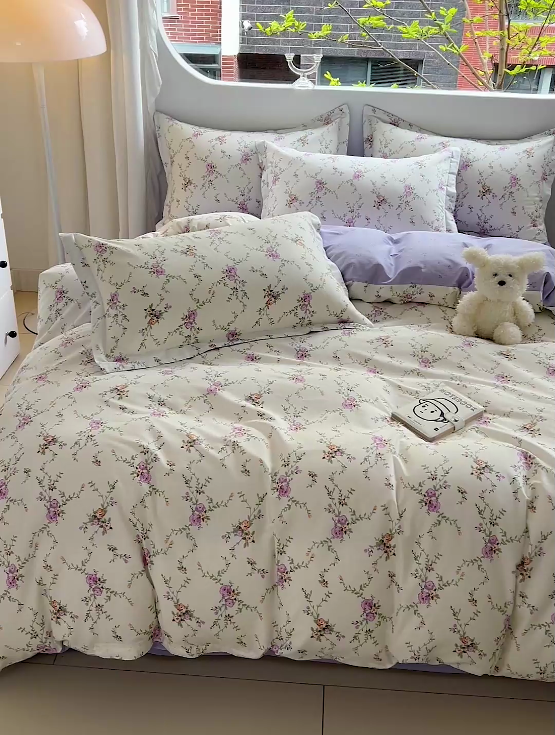 91家纺网 家纺一手货源 找家纺 暖芯优选 204新款直播爆款全棉-ins印花系列四件套纯棉三件套床单床笠 梦幻