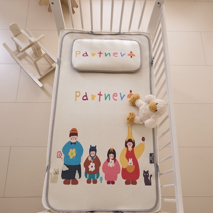 本希家居 2024新款婴儿席系列高端可水洗冰丝席 快乐一家人婴儿席