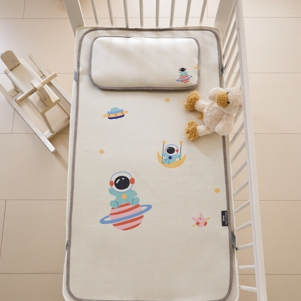 本希家居 2024新款婴儿席系列高端可水洗冰丝席 自由宇航员婴儿席