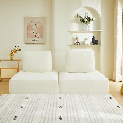 91家纺网 家纺一手货源 找家纺 （总）丝绮鹿 2024新款模块方块沙发套系列-玉米粒系列