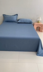 91家纺网 家纺一手货源 找家纺 七仙女家纺2025新款A类水洗真丝冰丝床单系列 梦幻家园-海之兰