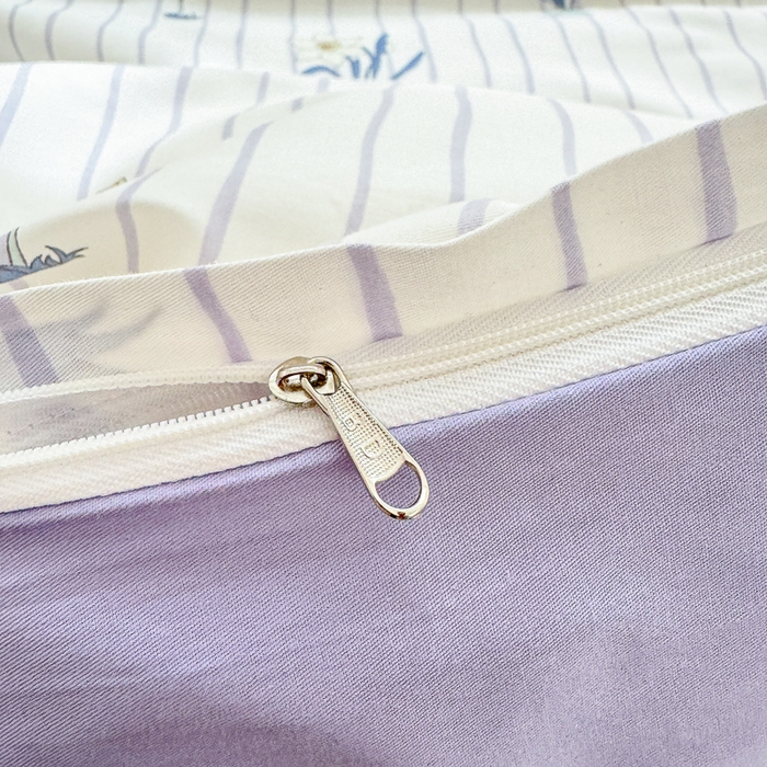 91家纺网 家纺一手货源 找家纺 清雅福 2024新款全棉13372小清新四件套和单品系列第四季 拾秋