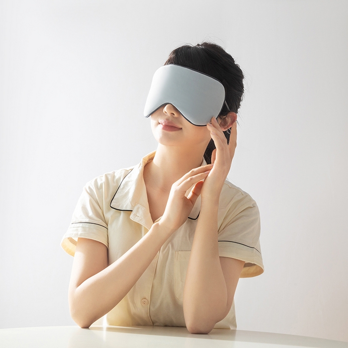 91家纺网 家纺一手货源 找家纺 LADYCOCO 2025新款凉感单品系列-凉感眼罩 蓝色22.5x11.5cm/只