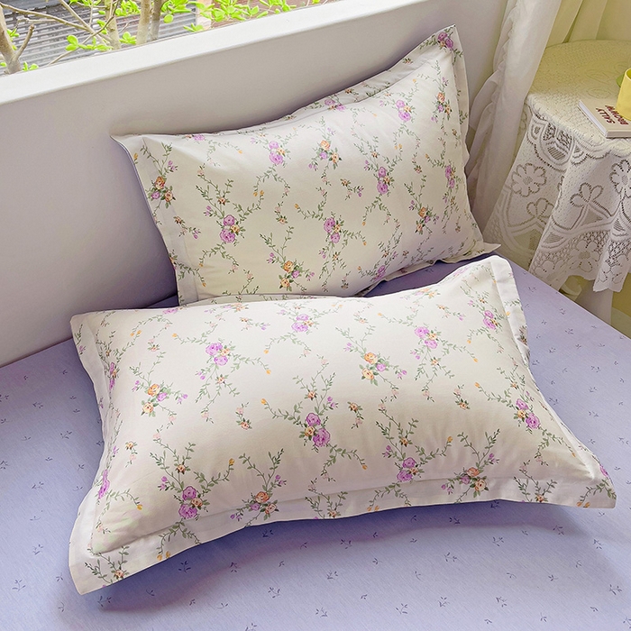 91家纺网 家纺一手货源 找家纺 暖芯优选 204新款直播爆款全棉-ins印花系列四件套纯棉三件套床单床笠 梦幻