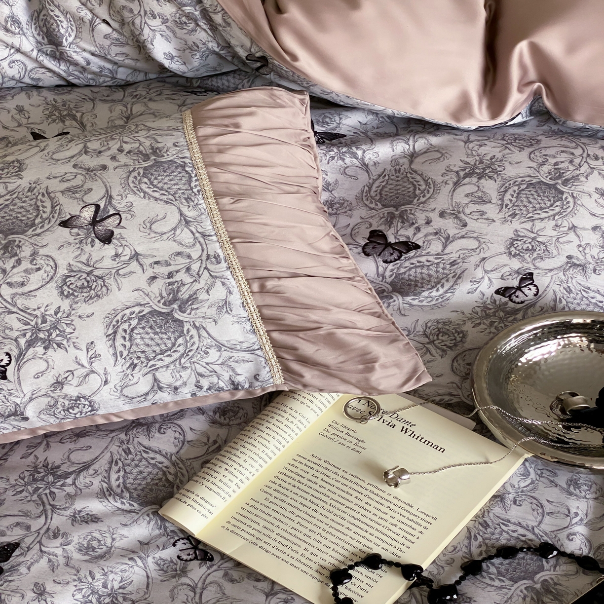 91家纺网 家纺一手货源 找家纺 （总）优然居家纺 2024新款60s天丝数码印花四件套-轻舞飞扬