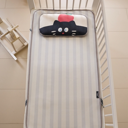 本希家居 2024新款婴儿席系列高端可水洗冰丝席 苹果猫婴儿席