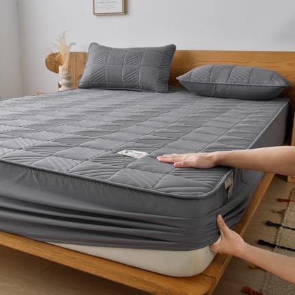 91家纺网 家纺一手货源 找家纺 （总）绒品荟家纺 2025新款A类原棉加厚大豆纤维夹棉床笠单件床罩