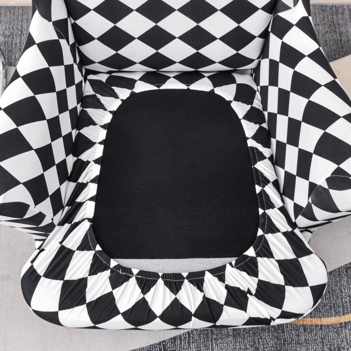 91家纺网 家纺一手货源 找家纺 兴妮雅家纺 2024新款老虎凳套棋盘格