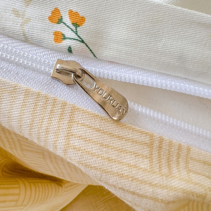 91家纺网 家纺一手货源 找家纺 暖芯优选 204新款直播爆款全棉-ins印花系列四件套纯棉三件套床单床笠 山林