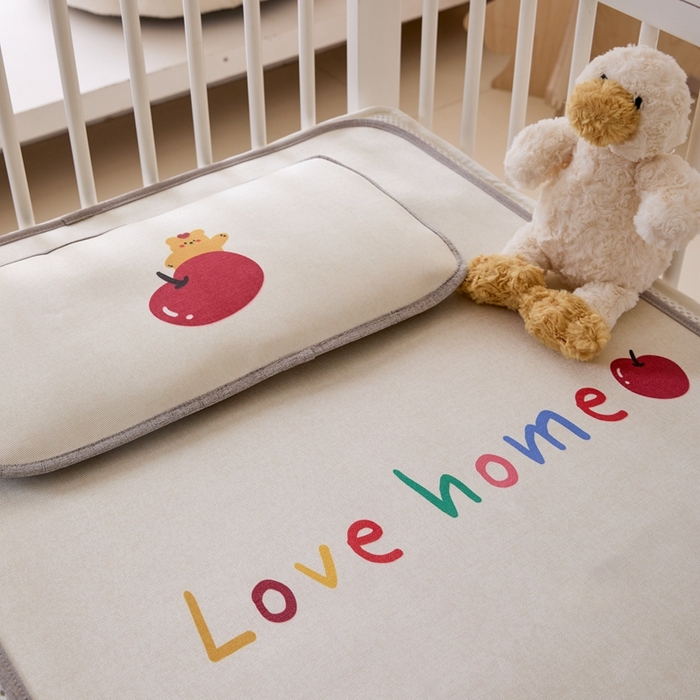 91家纺网 家纺一手货源 找家纺 本希家居 2024新款婴儿席系列高端可水洗冰丝席 美好一家婴儿席