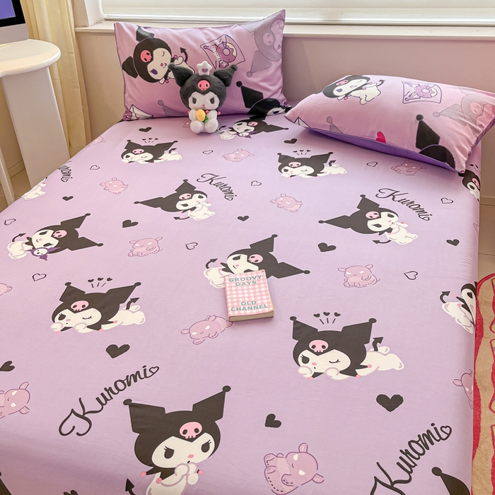 91家纺网 家纺一手货源 找家纺 金爱家 2024新款纯棉小版单品床笠 床笠款-梦想库洛米