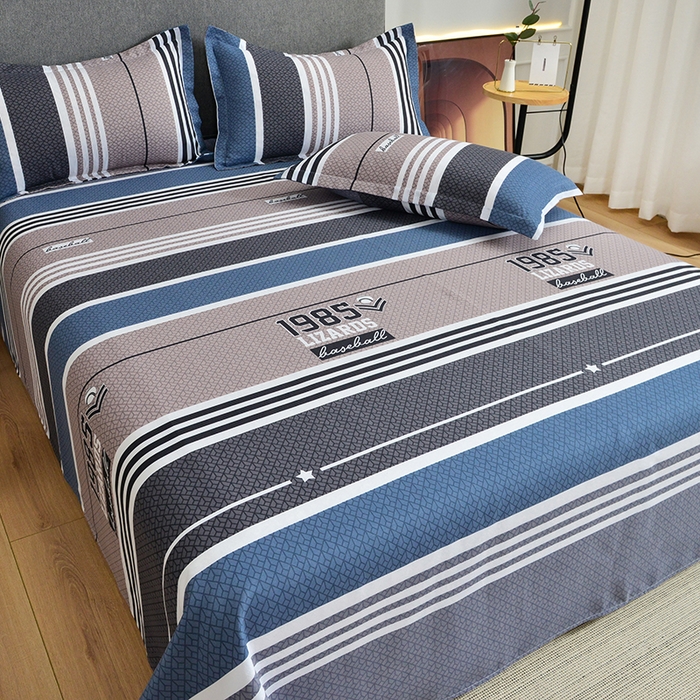 91家纺网 家纺一手货源 找家纺 北部居 2025新款加厚化纤单床单 摩卡庄园