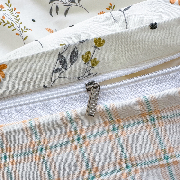 91家纺网 家纺一手货源 找家纺 清雅福 2024新款全棉13372小清新四件套和单品系列第四季 清香花蔓