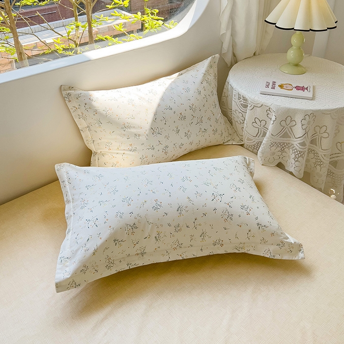 91家纺网 家纺一手货源 找家纺 暖芯优选 204新款直播爆款全棉-ins印花系列四件套纯棉三件套床单床笠 山林