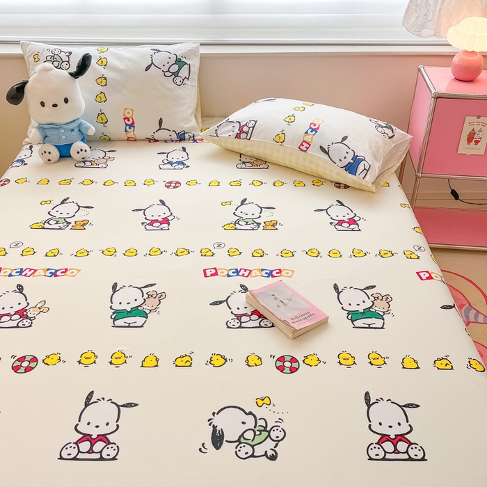 91家纺网 家纺一手货源 找家纺 金爱家 2024新款纯棉小版单品床笠 床笠款-怕哈伙伴