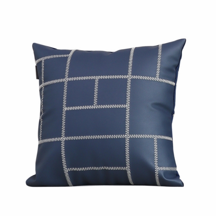 91家纺网 家纺一手货源 找家纺 （总）澜屿 24款轻奢皮面刺绣方枕抱枕芯腰枕靠枕头