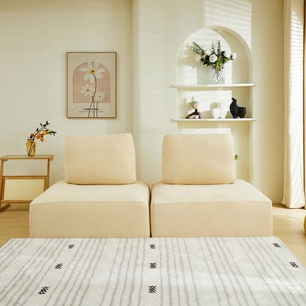 91家纺网 家纺一手货源 找家纺 （总）丝绮鹿 2024新款模块方块沙发套系列-玉米粒系列