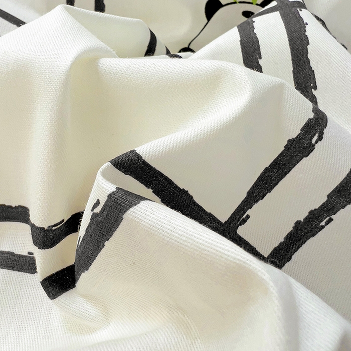 91家纺网 家纺一手货源 找家纺 暖芯优选 204新款直播爆款全棉-ins印花系列四件套纯棉三件套床单床笠 趣味熊猫