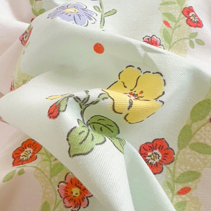 91家纺网 家纺一手货源 找家纺 暖芯优选 204新款直播爆款全棉-ins印花系列四件套纯棉三件套床单床笠 恋爱小兔