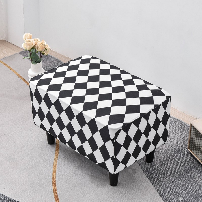 91家纺网 家纺一手货源 找家纺 兴妮雅家纺 2024新款老虎凳套棋盘格