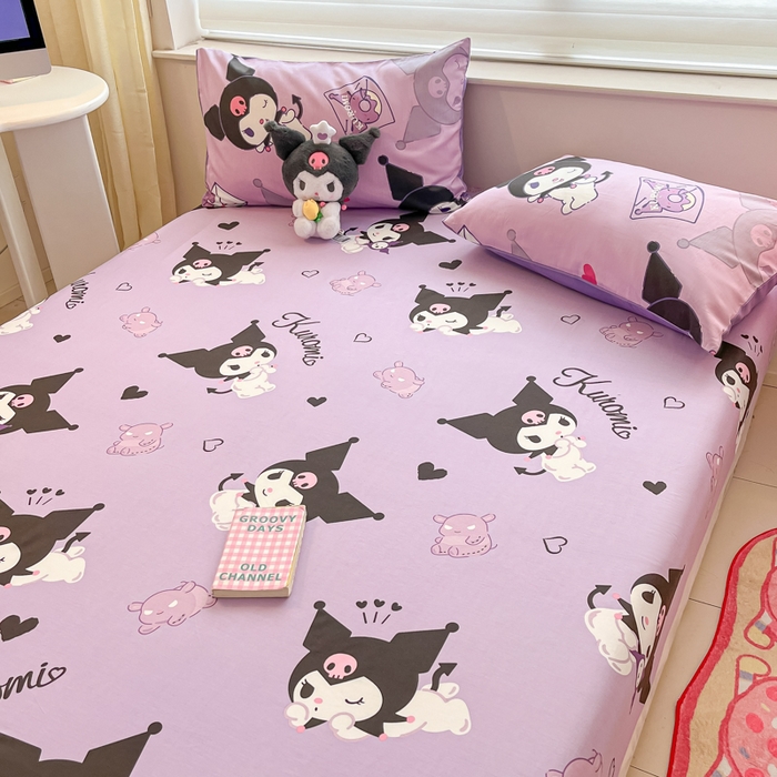 91家纺网 家纺一手货源 找家纺 金爱家 2024新款纯棉小版单品床笠 床笠款-梦想库洛米