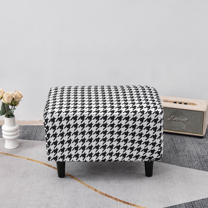 91家纺网 家纺一手货源 找家纺 兴妮雅家纺 2024新款老虎凳套黑白千鸟格