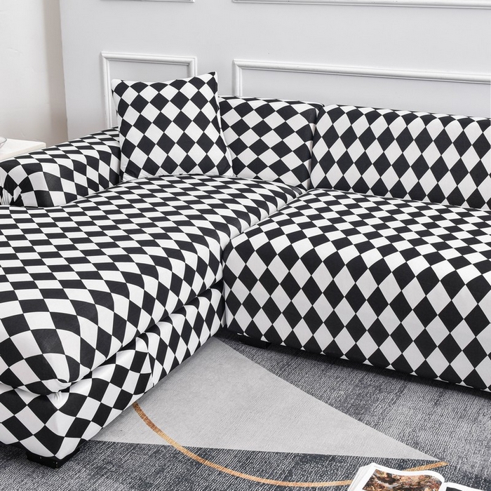 91家纺网 家纺一手货源 找家纺 兴妮雅家纺 2024新款雅芝华士贵妃沙发套棋盘格