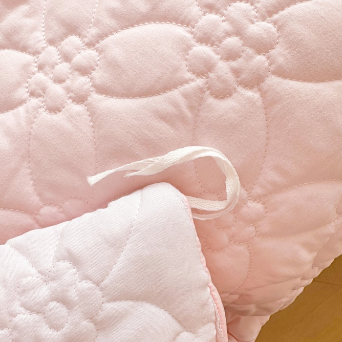 91家纺网 家纺一手货源 找家纺 罗艺轩 2024新款公主风水洗棉夹棉床裙款四件套-浪漫满屋床 浪漫满屋-少女粉