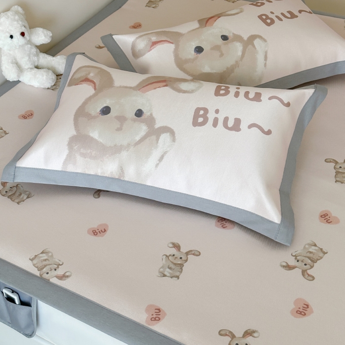 91家纺网 家纺一手货源 找家纺 （总）圆岛 2024新款A类900D萌宠系列冰丝养生席