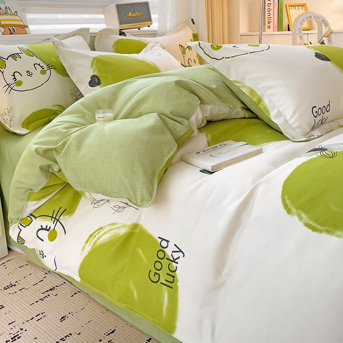 91家纺网 家纺一手货源 找家纺 优逸 2025新款植物羊绒单被套 青苹果