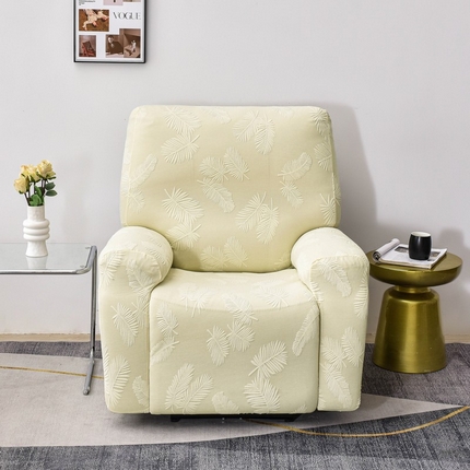 91家纺网 家纺一手货源 找家纺 兴妮雅家纺 2024新款舒棉绒羽毛款沙发套 舒棉绒羽毛款米黄